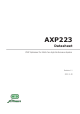 AXP223的PDF第一页预览图片