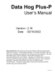 DATA HOG PLUS-P/DBK的PDF第一页预览图片