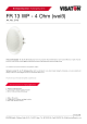FR 13 WP - 4 OHM (WHITE)的PDF第一页预览图片