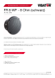 FR 8 WP - 8 OHM (BLACK)的PDF第一页预览图片