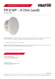 FR 8 WP - 8 OHM (WHITE)的PDF第一页预览图片