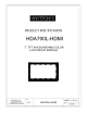 HDA700L-HDMI的PDF第一页预览图片